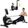 Magnetic Rowing Machine Folding Rower with 14 Level Resistance Adjustable, LCD Monitor and Tablet Holder for Foldable Rower Home Gym Cardio Workout