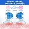 Portable Electric Neck Massager Cervical Vertebra Rechargeable Massager 6 Modes 10 Levels 2Pcs Replaceable Massage Pad