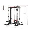 Power cage with LAT PullDown and Weight Storage Rack Optional Weight Bench, 1400 lb Capacity Power Rack for Home and Garage Gyms, Multiple Accessory S