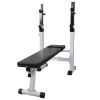 Workout Bench with Weight Rack, Barbell and Dumbbell Set198.4 lb