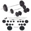 Workout Bench with Weight Rack, Barbell and Dumbbell Set198.4 lb