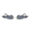 Sunglasses Rimless Wave Glasses Fire Shape Glasses Eyewear For Party